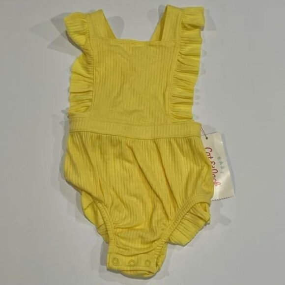 3/$15 Cat & Jack – Girls’ Yellow Body Suit - Picture 1 of 3